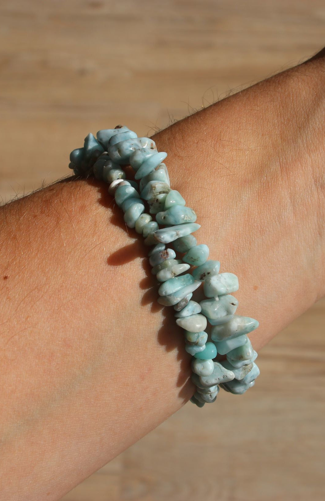 Larimar (AAA) Chip Bracelet